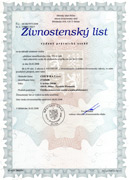 Živnostenský list - defAlt